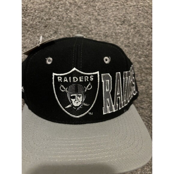 Vintage Oakland Raiders Snapback Hat Apex One Team NFL Black 90s - Picture 5 of 9